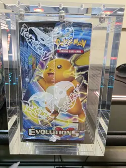 Pokemon XY Evolutions Booster Box – Factory Sealed + Acrylic Display Case - Image 5