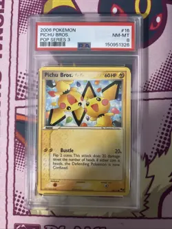 Pichu Bros. 16 Pop 3 Pokemon PSA 8 - Image 1