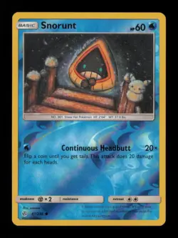 REVERSE HOLO SNORUNT COMMON 47/236 NM POKEMON - Image 1