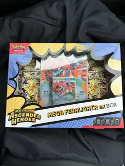 Pokemon TCG Mega Evolution Ascended Heroes Mega Feraligatr ex Box NEW & SEALED - Image 1