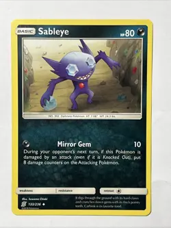 SABLEYE 2019 Pokemon Unified Minds Uncommon POKEMON 133/236 - Image 1