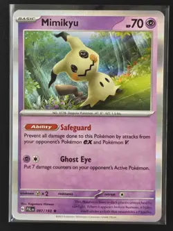 Mimikyu 097/193 Paldea Evolved Pokemon Holo NM - Image 1