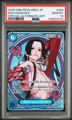 One Piece TCG PSA 10 Boa Hancock SP Japanese EB03 - Special Alt Art - #026 2025 - Image 1