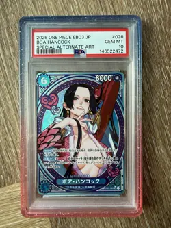 One Piece TCG PSA 10 Boa Hancock SP Japanese EB03 - Special Alt Art - #026 2025 - Image 3