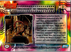 1999 Topps Pokemon Movie Trading Card - Consciousness and Congratulations #3 - Image 2