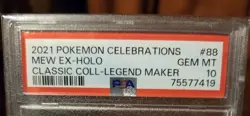 2021 Pokemon Celebrations Mew ex Holo 88/92 PSA 10 Pokemon TCG - Image 4