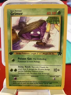 GRIMER 2000 POKEMON ORIGINAL TEAM ROCKET 1ST EDITION COMMON Q2162 - Image 1