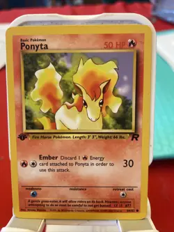 PONYTA 2000 POKEMON ORIGINAL TEAM ROCKET 1ST EDITION COMMON Q2162 - Image 1