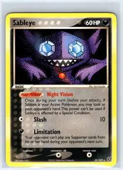 Sableye 23/107 Rare Deoxys Pokemon Lightly Played - Image 1