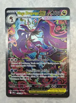 Pokemon Mega Dragalge EX 118/086 SIR CHAOS RISING SPECIAL ILLUSTRATION RARE - Image 1
