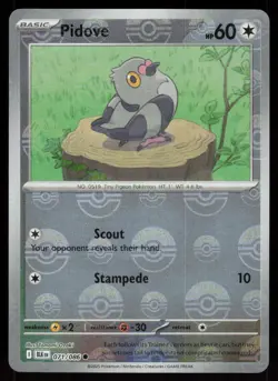 Pidove (Poke Ball Pattern) 071/086 Holo Common Black Bolt Pokemon Near Mint - Image 1