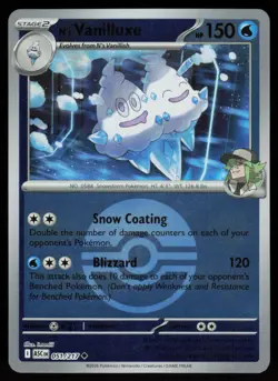 N's Vanilluxe (Poke Ball) 051/217 Holo Uncommon Ascended Heroes Pokemon NM - Image 1