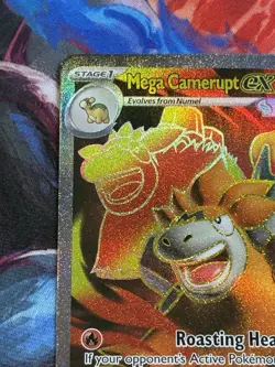 Pokemon Mega Evolution #156/132 Mega Camerupt ex Ultra Rare Full Art Holo - Image 2