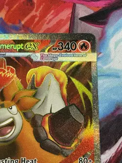 Pokemon Mega Evolution #156/132 Mega Camerupt ex Ultra Rare Full Art Holo - Image 3