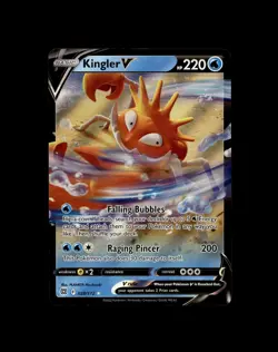 Pokemon TCG Kingler V 028/172 | Brilliant Stars | Holo Rare V | NM - Image 1