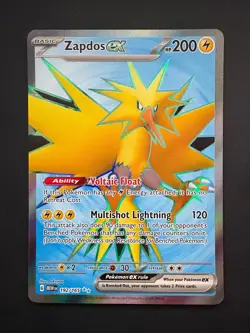 Zapdos ex 192/165 Pokemon 151 Ultra Rare Near Mint (NM) 2023 - Image 1