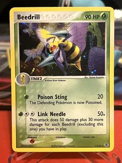 Beedrill 1/112 Holo Rare FireRed & LeafGreen Pokemon Moderately Played - Image 1