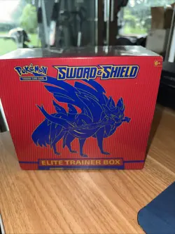 Pokemon Sword & Shield Base Zacian Red Elite Trainer Box ETB New And Sealed - Image 1