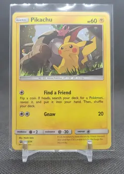 2019 Pokemon Sun & Moon Black Star Promos Pikachu Holo Rare SM234 - Image 1