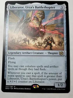 Liberator, Urza's Battlethopter Brothers War Regular Rare BRO 237 mtg NM/M - Image 1