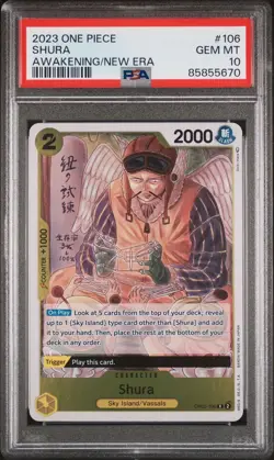 Shura 2023 One Piece Awakening New Era #106 Rare PSA 10 - Image 1