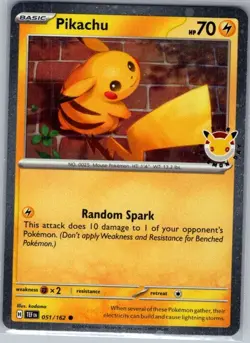 Pikachu (Pokemon Day 2026) 051/162 - Pokemon Card - NM - Image 1