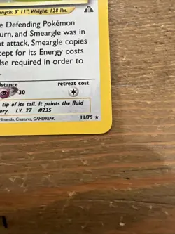 Smeargle 11/75 1st Ed. Holo Neo Discovery Pokemon Card Misprint 2001. NM - Image 5