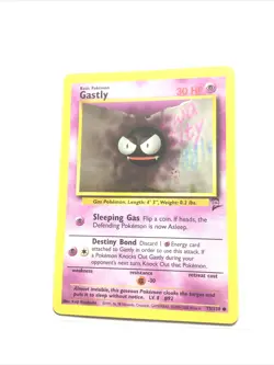 GASTLY - 75/130 - Base Set 2 - Pokemon Card - NM - Image 1