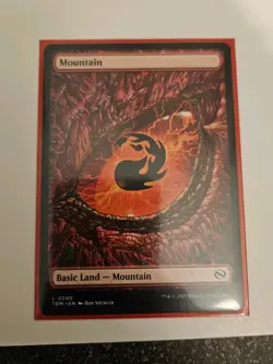 MTG Mountain Full Art Dragon Eye Showcase Tarkir Dragonstorm Showcase - Image 1