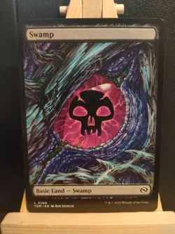 Swamp - Dragon Eye Land 0289 Full Art - Tarkir Dragonstorm - NM (see pics) MTG - Image 1