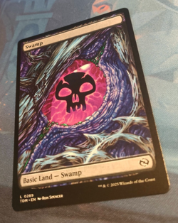 Swamp - Dragon Eye Land 0289 Full Art - Tarkir Dragonstorm - NM (see pics) MTG - Image 3