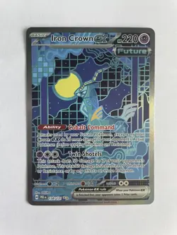Pokemon TCG Iron Crown EX 158/131 Scarlet Violet Prismatic Evolutions - Image 1