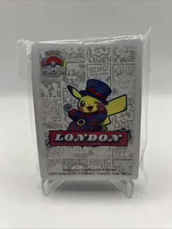 2022 Pokemon World Championships London Pikachu Competitor 65 Card Sleeves NEW - Image 1