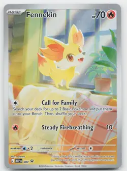 Fennekin 080 Holo Promo ME: Mega Evolution Promo Pokemon Near Mint - Image 1