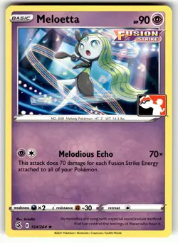 Meloetta 124/264 Rare Prize Pack Series Cards Pokemon Near Mint - Image 1