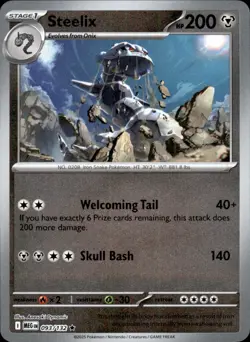 Steelix 093/132 Reverse Holo - Pokemon ME01: Mega Evolution - NM - Image 1