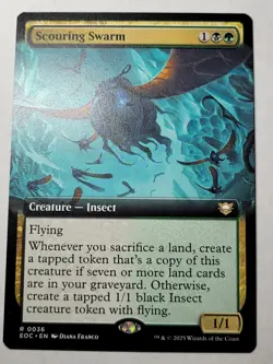 Scouring Swarm -Extended Art- Edge of Eternities Regular Rare EOE EOC 36 mtg NM - Image 1