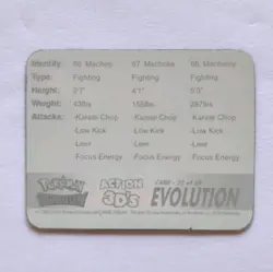 Pokemon Stadium Action 3D'S 2000 - #22/50 Evolution MACHOP, MACHOKE, MACHAMP - Image 5