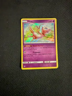 Pokemon TCG Mew 76/214 Sun and Moon Unbroken Bonds Holo Rare NM Mint - Image 1