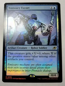 Emissary Escort -Foil- Edge of Eternities Rare Robot EOE 56 mtg NM/M - Image 1