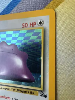 1999 Pokemon Ditto Fossil Holo 3/62 - Image 5