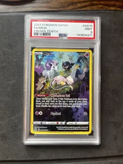 Pokemon 2023 Crown Zenith Galarian Gallery Mew GG10/GG70 Full Art Holo PSA 9 - Image 1