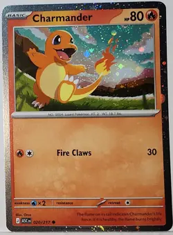 Swirl 🌀 Charmander 020/217 Cosmos Holo Bleed Error Rare Pokemon TCG ✨ - Image 3