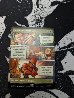Marvel MTG Origin Of Spider-Man Borderless Comic Panel 218 Preorder 2025 - Image 1
