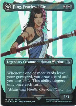 MTG: Final Fantasy: Surge Foil Borderless Fang, Fearless I'Cie: LP Condition - Image 1