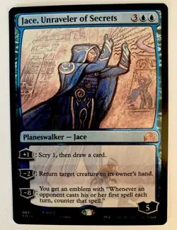 MTG Jace, Unraveler of Secrets (SDCC 2017 Exclusive) Near Mint Foil - Image 1