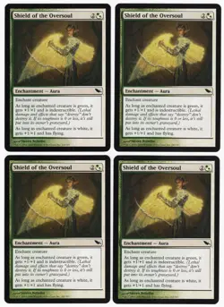 Shield of the Oversoul x4 4x 2008 Shadowmoor PLAYSET Enchantment MTG NM AZ2 - Image 1