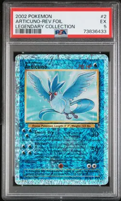 Pokemon Articuno Legendary Coll. Reverse Holo Rare #2 PSA 5 - Image 1