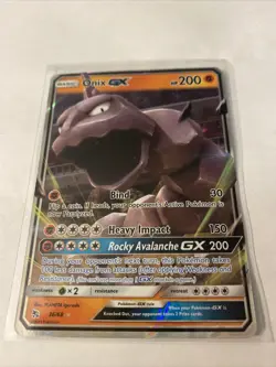 Onix GX 36/68 Hidden Fates ULTRA RARE Pokemon NEAR MINT - Image 1