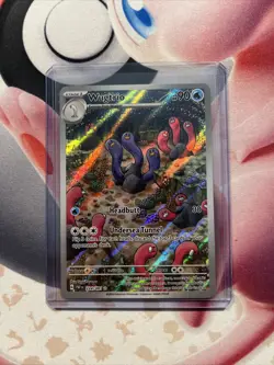 Pokemon TCG Wugtrio Scarlet & Violet: Paldean Fates 224/091 Holo Illustration... - Image 1
